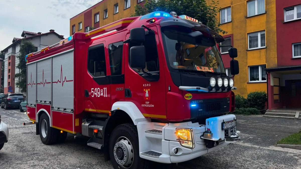 Trzy interwencje strażaków z Ostrzeszowa w jeden wieczór