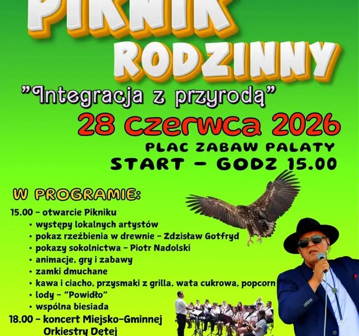 Niedzielny piknik rodzinny w Nadleśnictwie Przedborów – zapraszają Gmina Grabów i biblioteka