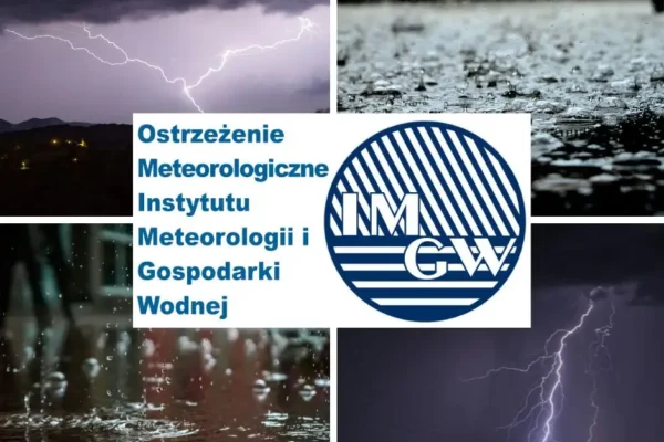 Ostrzeżenie przed burzami w powiecie ostrzeszowskim – silne opady i porywisty wiatr