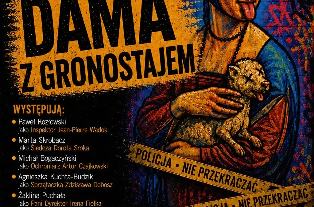 Teatr Pod Miotłą zaprasza na komedię kryminalną „Dama z gronostajem” w OCK
