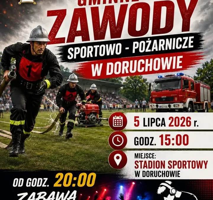Już jutro Gminne Zawody Sportowo-Pożarnicze – zapraszamy!