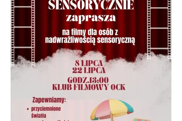 Wakacyjne Kino Przyjazne Sensorycznie w Ostrzeszowie – seanse dla dzieci z niepełnosprawnościami