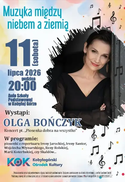 Koncert Olgi Bończyk w Kobylej Górze już w sobotę