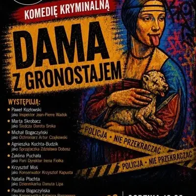 Teatr Pod Miotłą zaprasza na spektakl „Dama z gronostajem” w poniedziałek