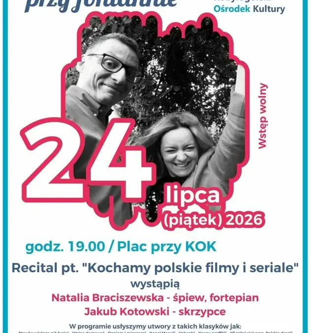 Kameralny wieczór przy fontannie w Kobylej Górze – koncert muzyki filmowej
