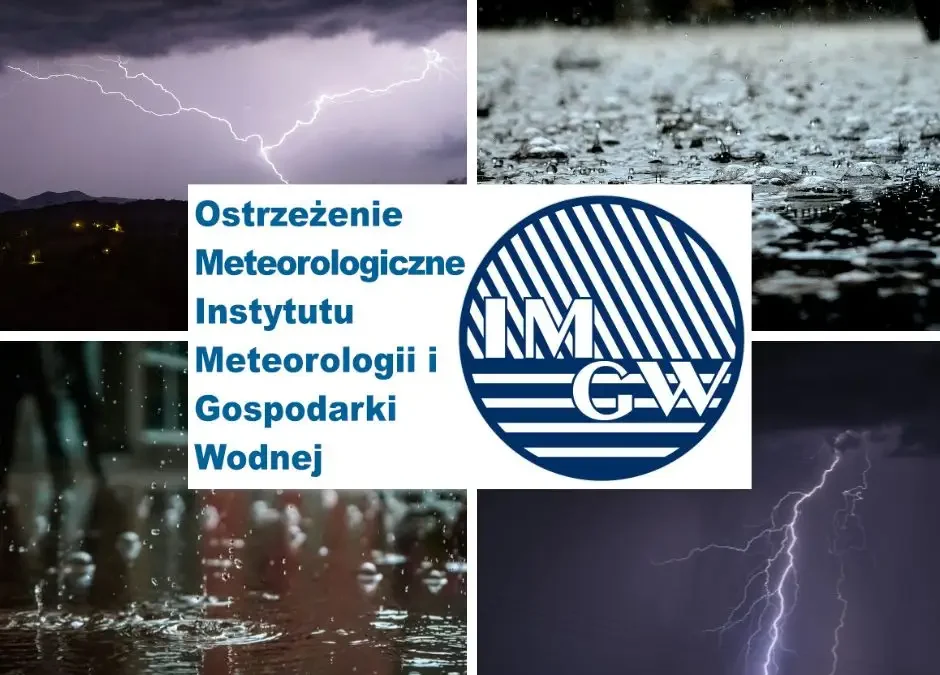 Ostrzeżenie przed burzami w powiecie ostrzeszowskim – możliwe gradobicie