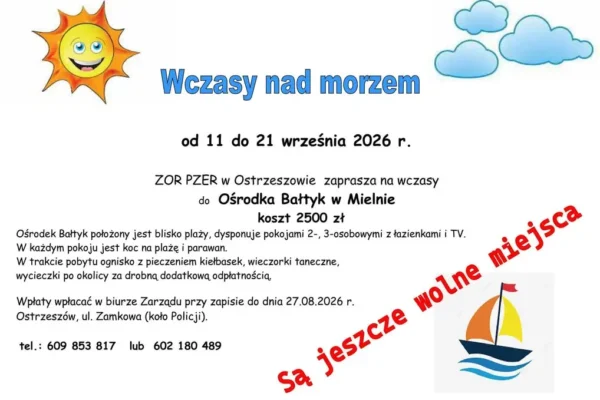 Wczasy nad morzem w Mielnie – oferta ZOR PZER w Ostrzeszowie