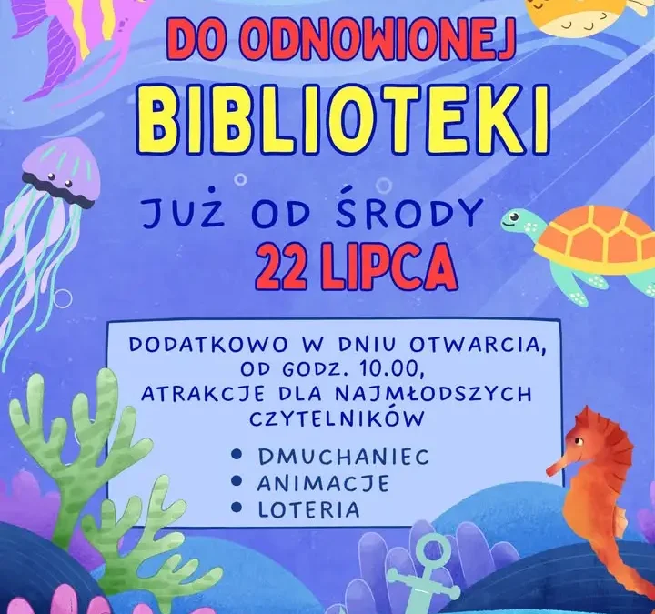 Biblioteka w Grabowie wznawia działalność od 22 lipca