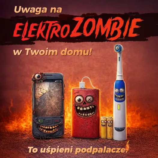 Małe elektroodpady – wielkie zagrożenie pożarowe w śmieciarkach i sortowniach