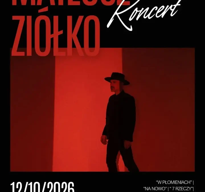 Koncert Mateusza Ziółko w Ostrzeszowie – promocyjne bilety tylko do końca lipca