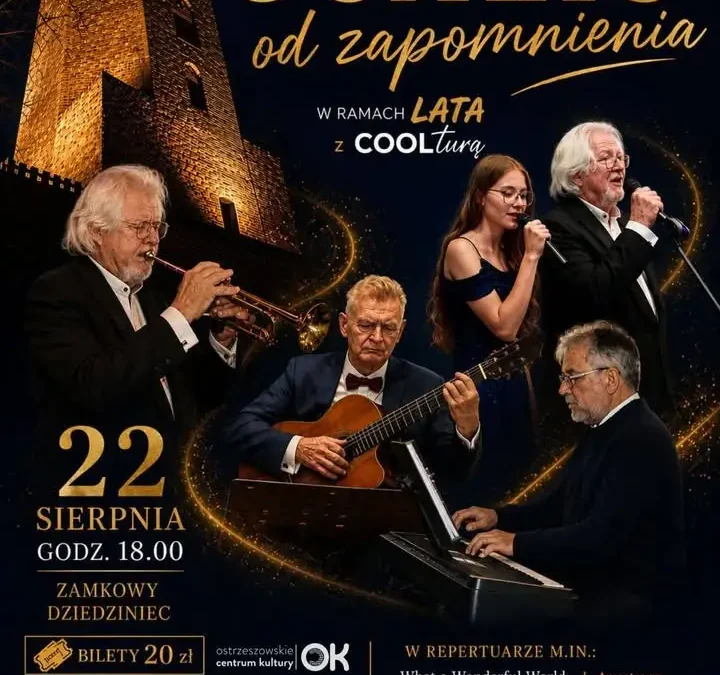 „Ocalić od zapomnienia” – koncert ponadczasowych melodii na zamkowym dziedzińcu w Ostrzeszowie