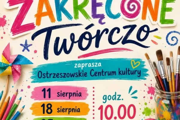 Wakacyjne warsztaty „Zakręcone Twórczo” w OCK – kreatywnie w sierpniu