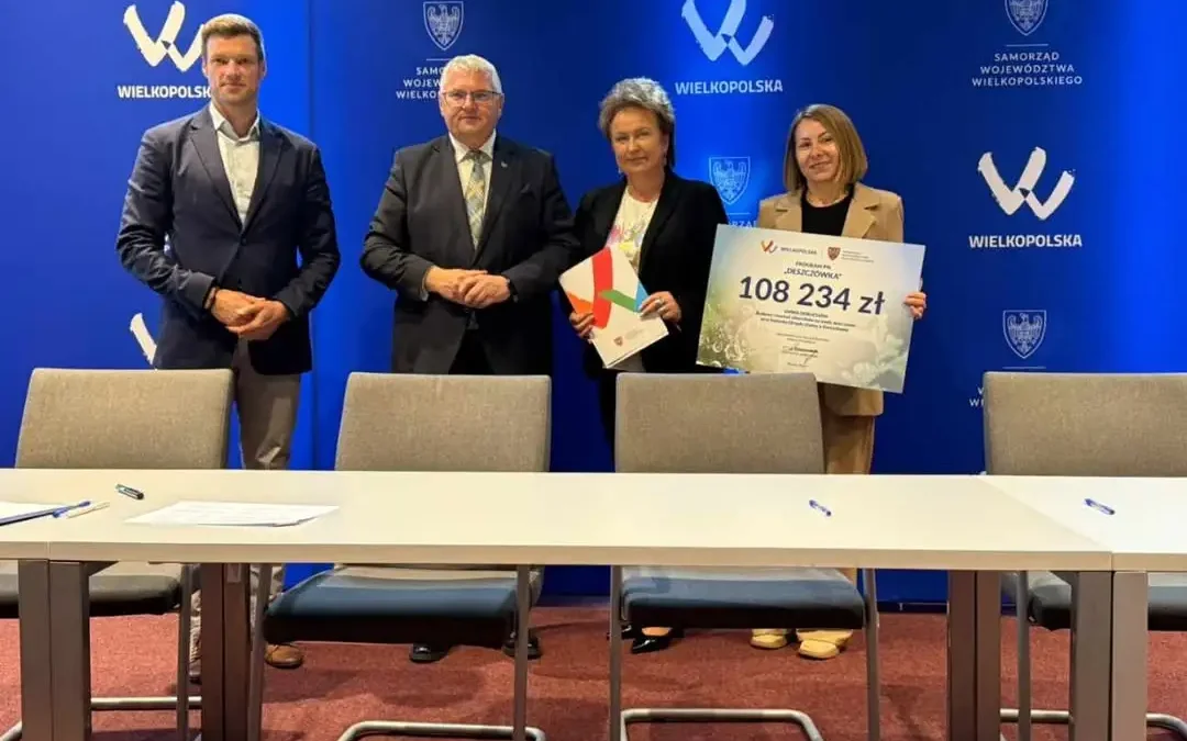 Gmina Doruchów z dofinansowaniem na zbiorniki retencyjne w ramach programu „Deszczówka”