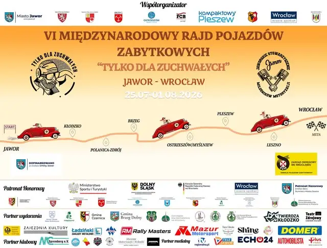 Zabytkowe auta zjadą na rynek w Ostrowie Wielkopolskim – VI Rajd „Tylko dla zuchwałych” już dziś