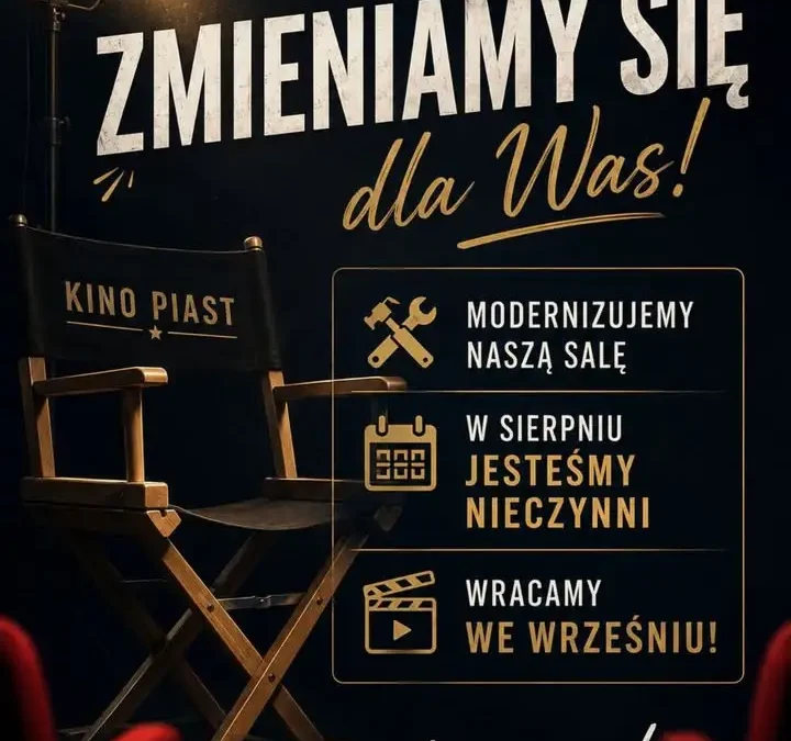 Ostatnie seanse przed modernizacją sali kinowej – od września w nowej odsłonie