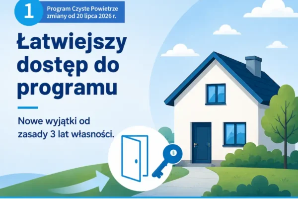Zmiany w programie Czyste Powietrze od 20 lipca 2026 r.