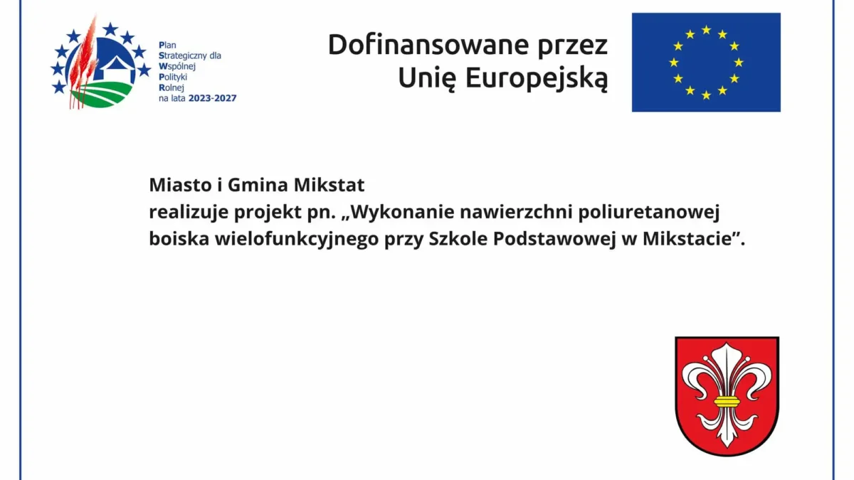 Mikstat: nowe boisko wielofunkcyjne przy szkole oddane do użytku