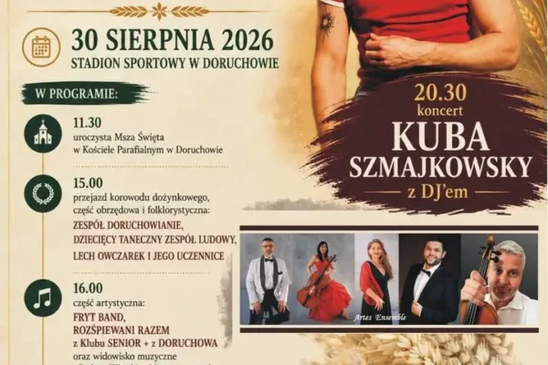 Dożynki Gminne 2026 w Doruchowie – święto plonów na stadionie