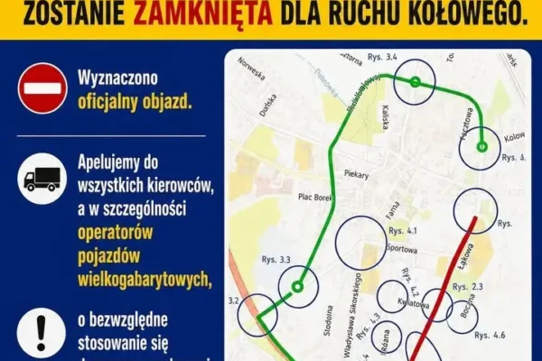 Utrudnienia w Ostzeszowie: ul. Łąkowa zamknięta od 10 sierpnia