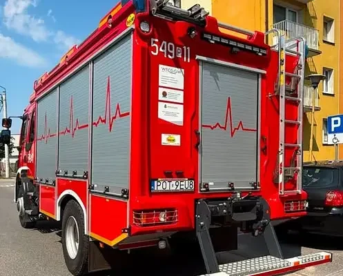 Ostrzeszów: Strażacy otworzyli mieszkanie przy ul. Kwiatowej