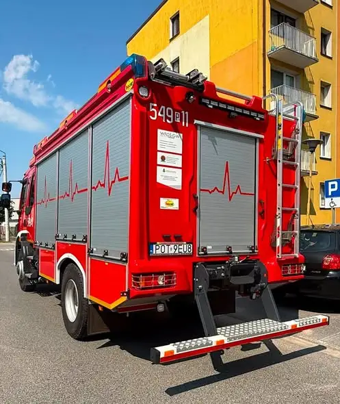 Ostrzeszów: Strażacy otworzyli mieszkanie przy ul. Kwiatowej