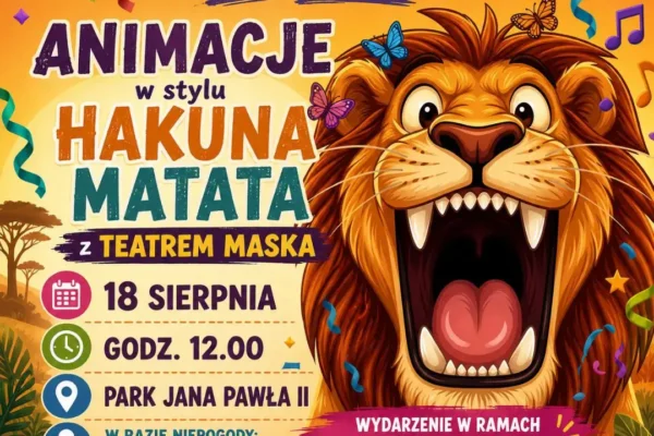 Wakacyjne animacje z Teatrem Maska w parku – wstęp wolny!