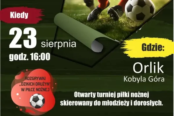 Dzikie Drużyny zawładną Orlikiem w Kobylej Górze – zapowiedź sierpniowego turnieju