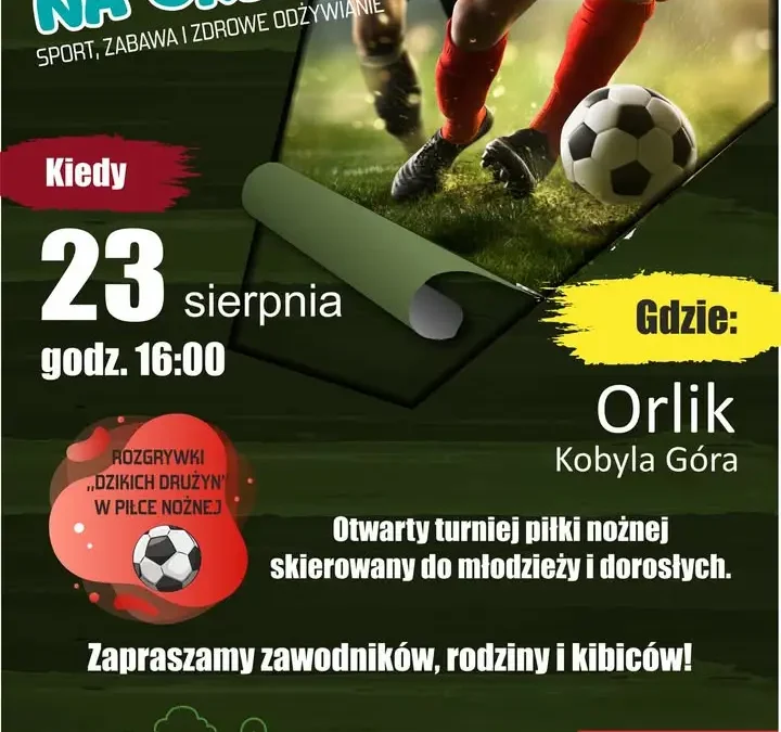 Dzikie Drużyny zawładną Orlikiem w Kobylej Górze – zapowiedź sierpniowego turnieju