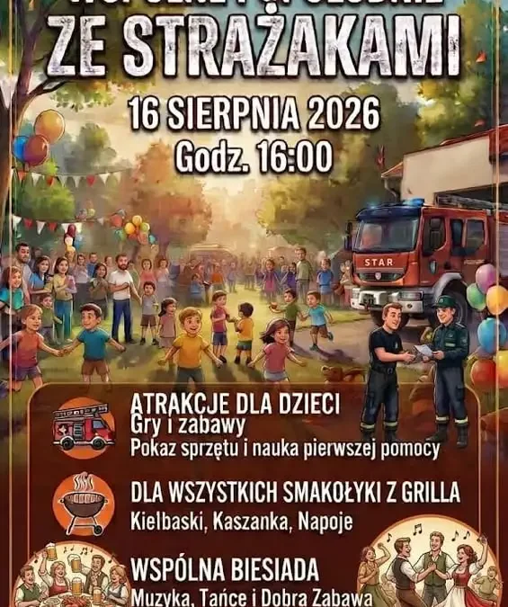 Rodzinne popołudnie ze strażakami w Czajkowie – 16 sierpnia