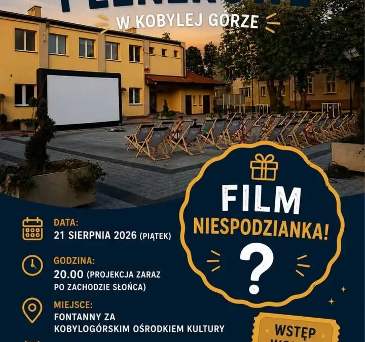 Kino plenerowe w Kobylej Górze przeniesione do budynku KOK