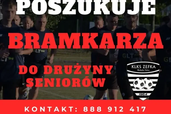 Zefka Kobyla Góra szuka bramkarza – dołącz do A-klasowej drużyny