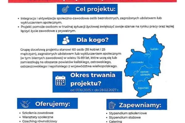 Projekt „Szansa na nowy start” – bezpłatne wsparcie dla bezrobotnych z regionu