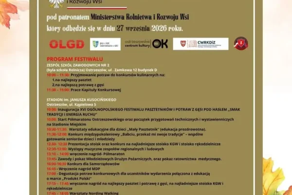 XVI Ogólnopolski Festiwal Pasztetników i Potraw z Gęsi w Ostrzeszowie