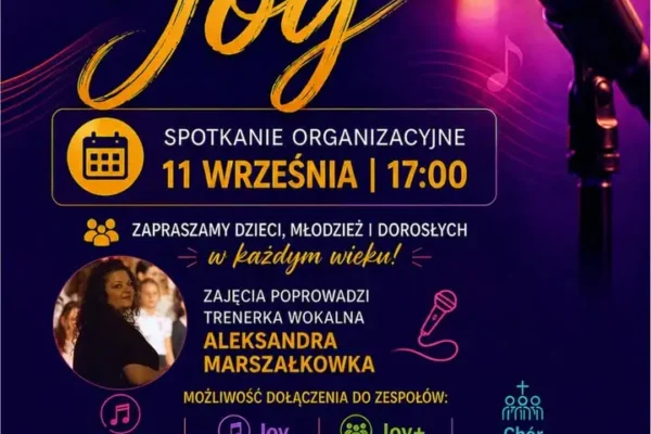 Ruszyły zapisy do Pracowni Wokalnej JOY w Ostrzeszowie