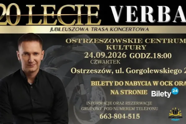 Koncert VERBA w Ostrzeszowie: jubileusz 20-lecia już 24 września