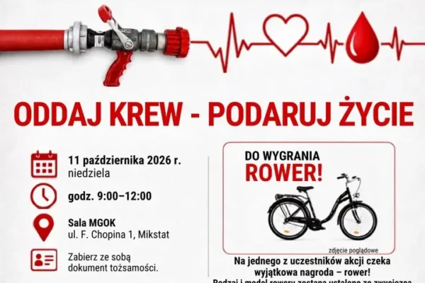 8. Akcja Krwiodawstwa w Mikstacie – 11 października 2026