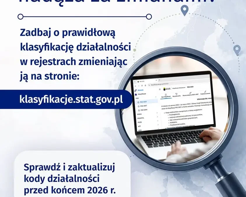 Przedsiębiorcy, sprawdźcie swoje kody PKD! Nowa klasyfikacja już obowiązuje