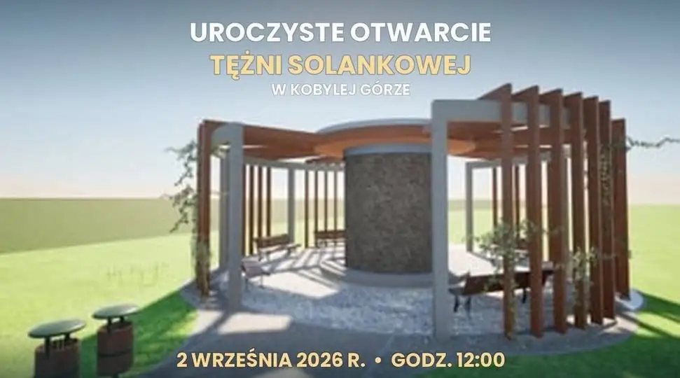 Tężnia solankowa w Kobylej Górze oficjalnie otwarta już w środę!