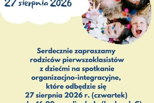 Spotkanie rodziców pierwszoklasistów w Grabowie nad Prosną