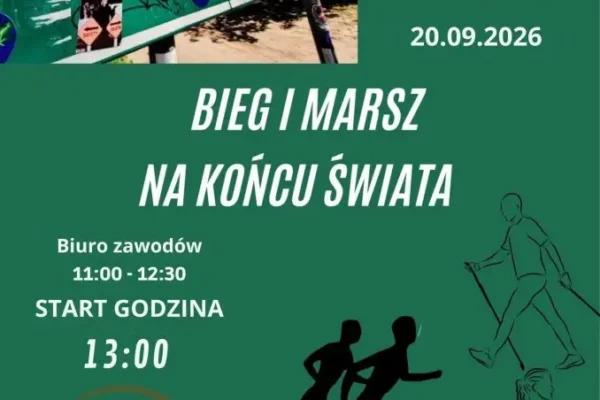 Bieg i Marsz na Końcu Świata w Kraszewicach – zapisy już trwają