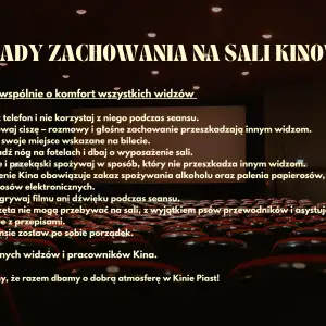 Regulamin Kina Piast w Ostrzeszowie – najważniejsze zasady dla widzów
