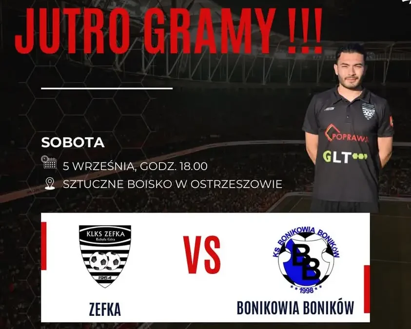 Zefka zagra z Bonikowią na sztucznym boisku w Ostrzeszowie