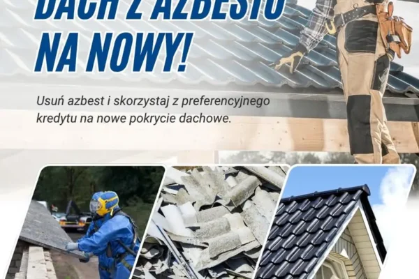 Preferencyjny kredyt na wymianę dachu po azbeście – WFOŚiGW dopłaci do odsetek