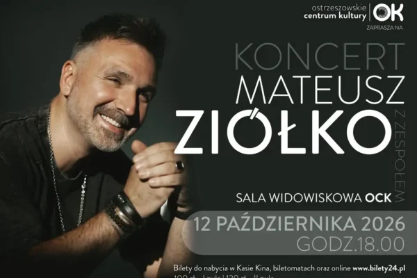 Mateusz Ziółko wystąpi w Ostrzeszowie – jesienny koncert w OCK