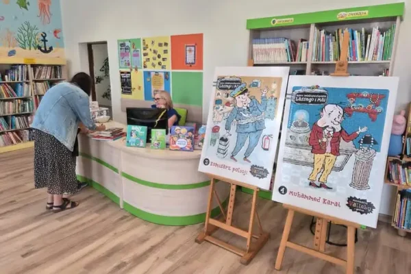 Ostatnie dni wystawy o Lassem i Mai w bibliotece w Grabowie