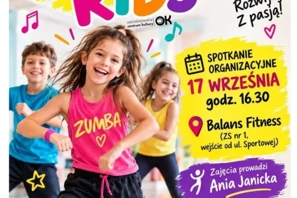 Zumba Kids w Ostrzeszowie: taneczne czwartki dla dzieci od 4 lat