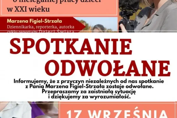Odwołane spotkanie z Marzeną Figiel-Strzałą w Grabowie nad Prosną