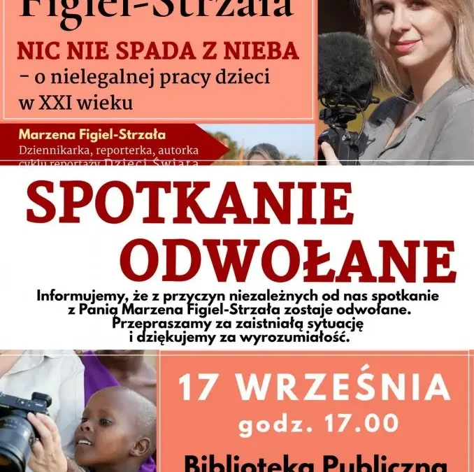 Odwołane spotkanie z Marzeną Figiel-Strzałą w Grabowie nad Prosną
