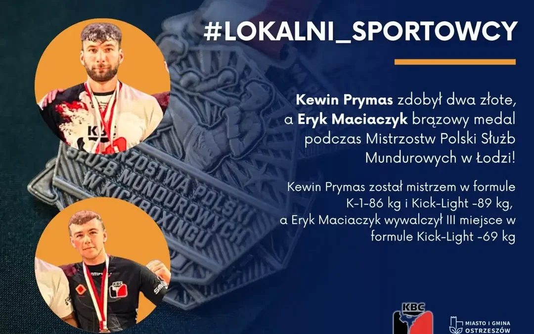 Kick-Boxing Club z Ostrzeszowa przywiózł medale z Mistrzostw Polski Służb Mundurowych w Łodzi