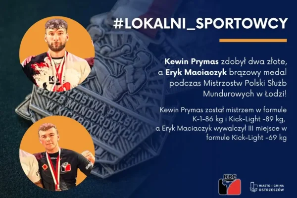 Kick-Boxing Club z Ostrzeszowa przywiózł medale z Mistrzostw Polski Służb Mundurowych w Łodzi